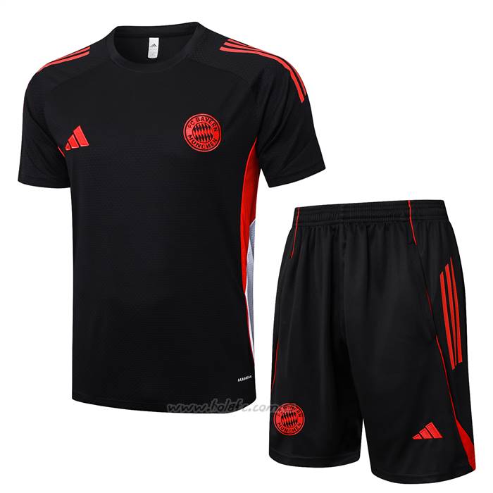 Chandal del Bayern Munich Manga Corta 2025-2026 Negro - Pantalon Corto